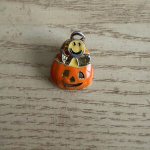 Halloween Pumpkin and Smiley Pin